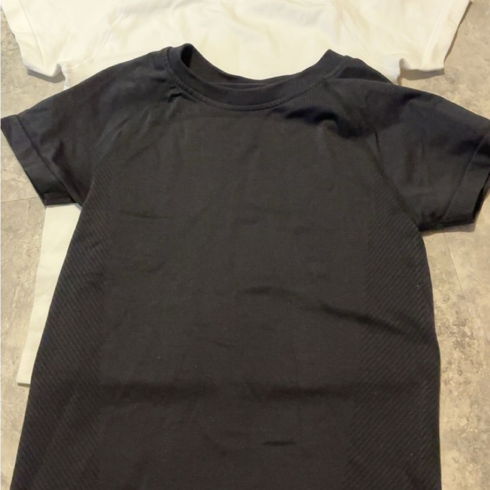 SHEIN Black and White Short Sleeve Tee Set